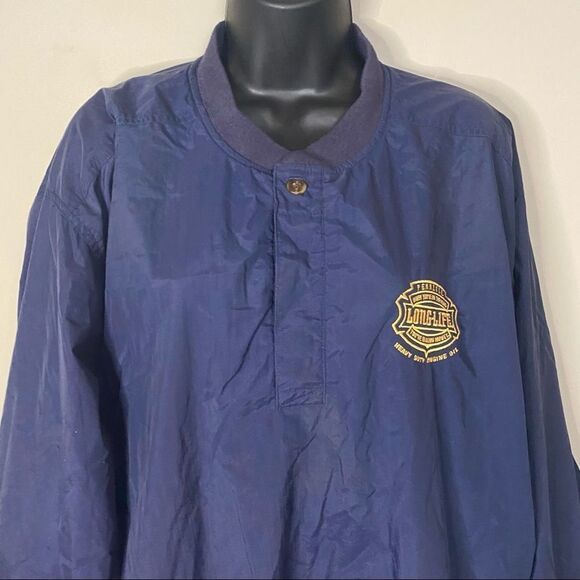 UltraClub Collection Longlife Blue Unisex Nylon Bomber Style Jacket - Picture 8 of 9